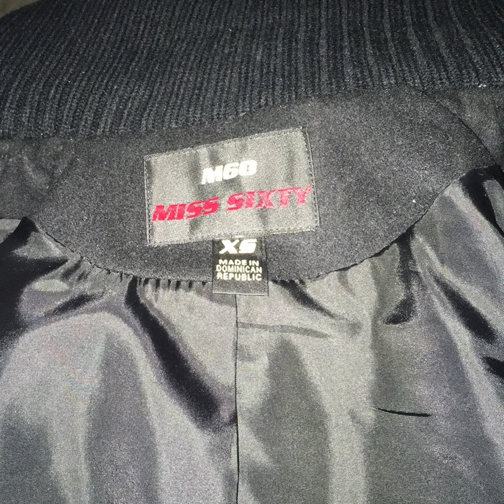 Miss Sixty Black Double-Breasted Coat - Picture 7 of 7